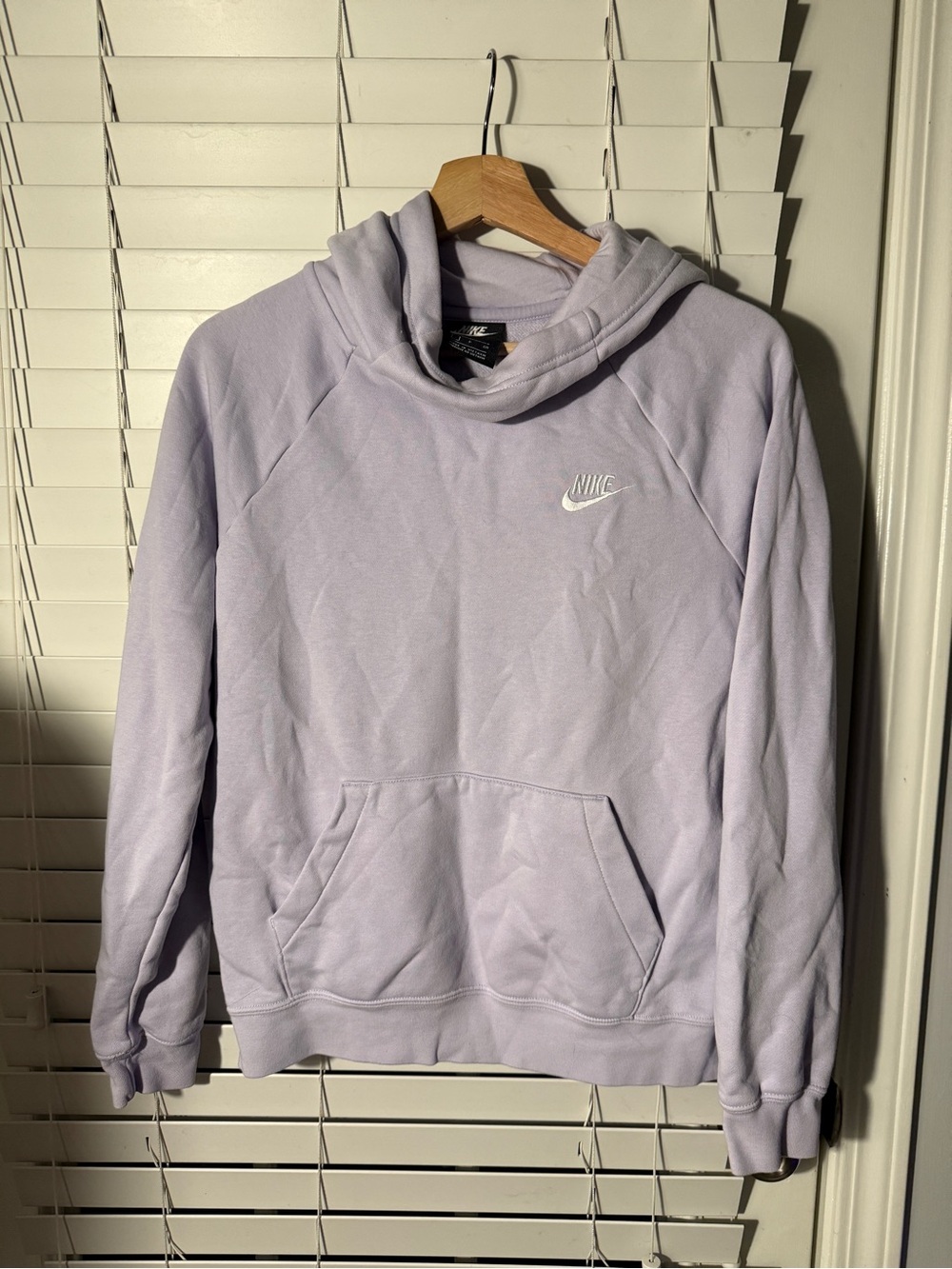 Nike Women’s Lavender Funnel Neck Hoodie Sweatshirt